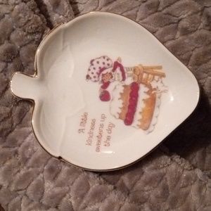 Strawberry vintage trinket plate